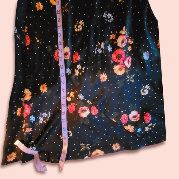 Another Story black floral polka dot dress size small - Picture 4 of 7